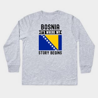 Bosnian Kids Long Sleeve T-Shirt